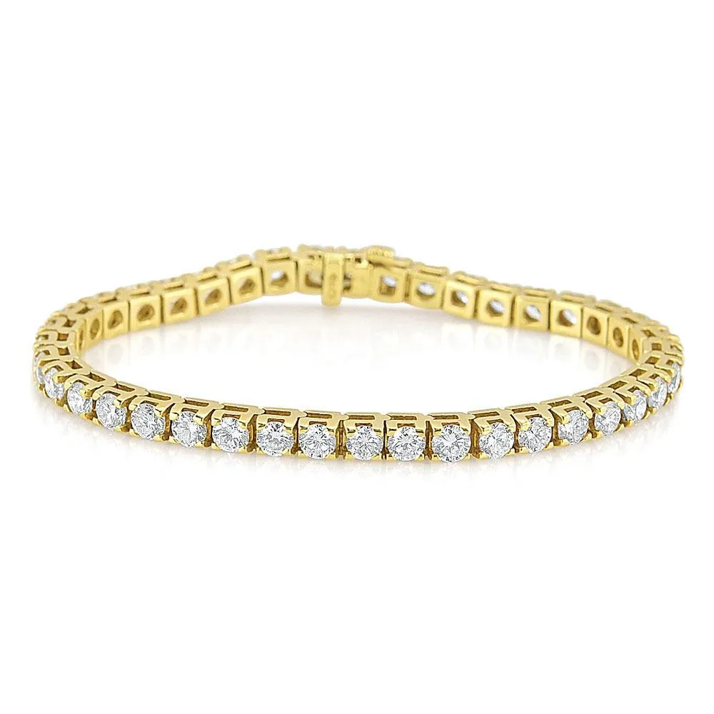 14KT GOLD 10 CARAT DIAMOND TENNIS BRACELET