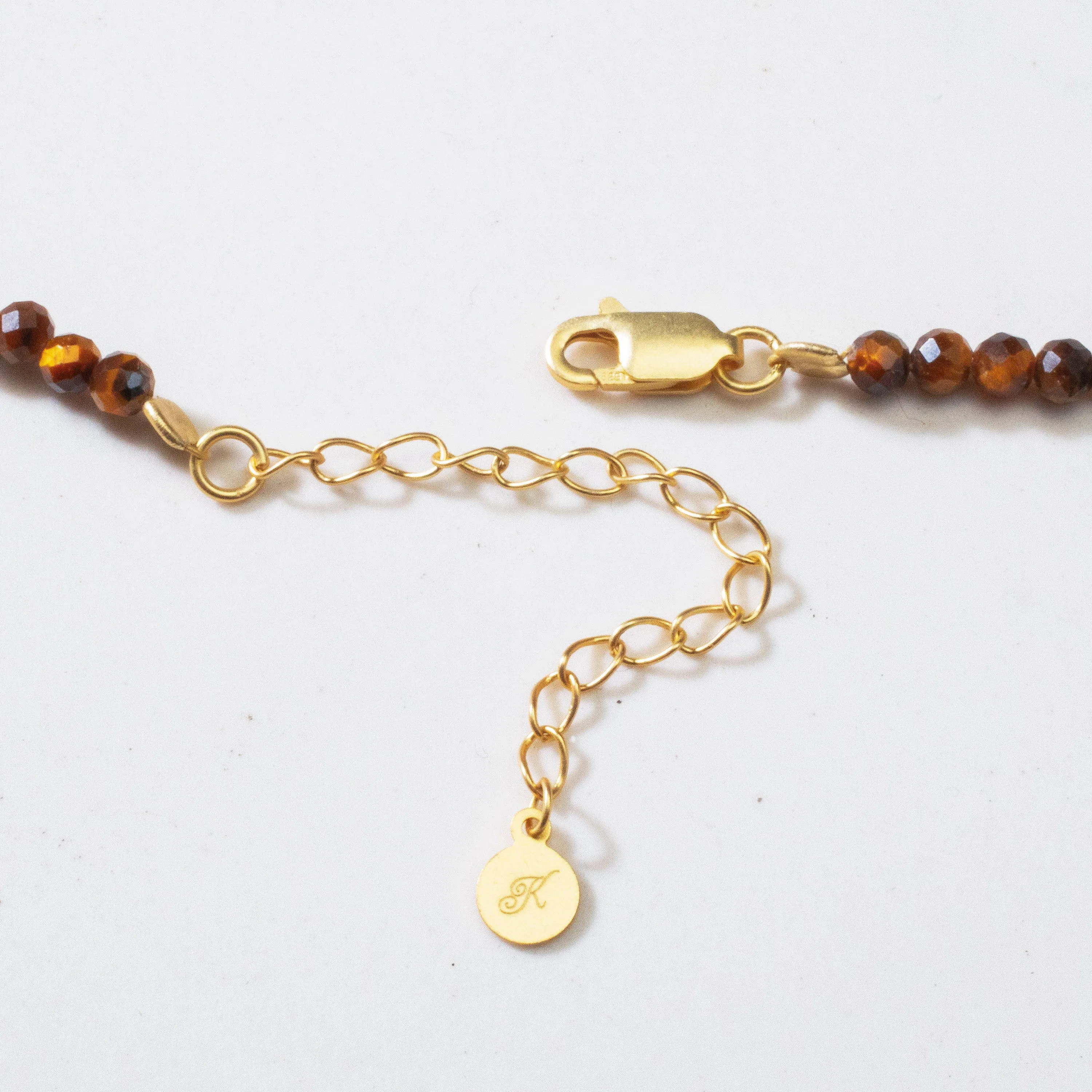 3mm Tiger Eye Faceted 31" Necklace / Multi Wrap Bracelet