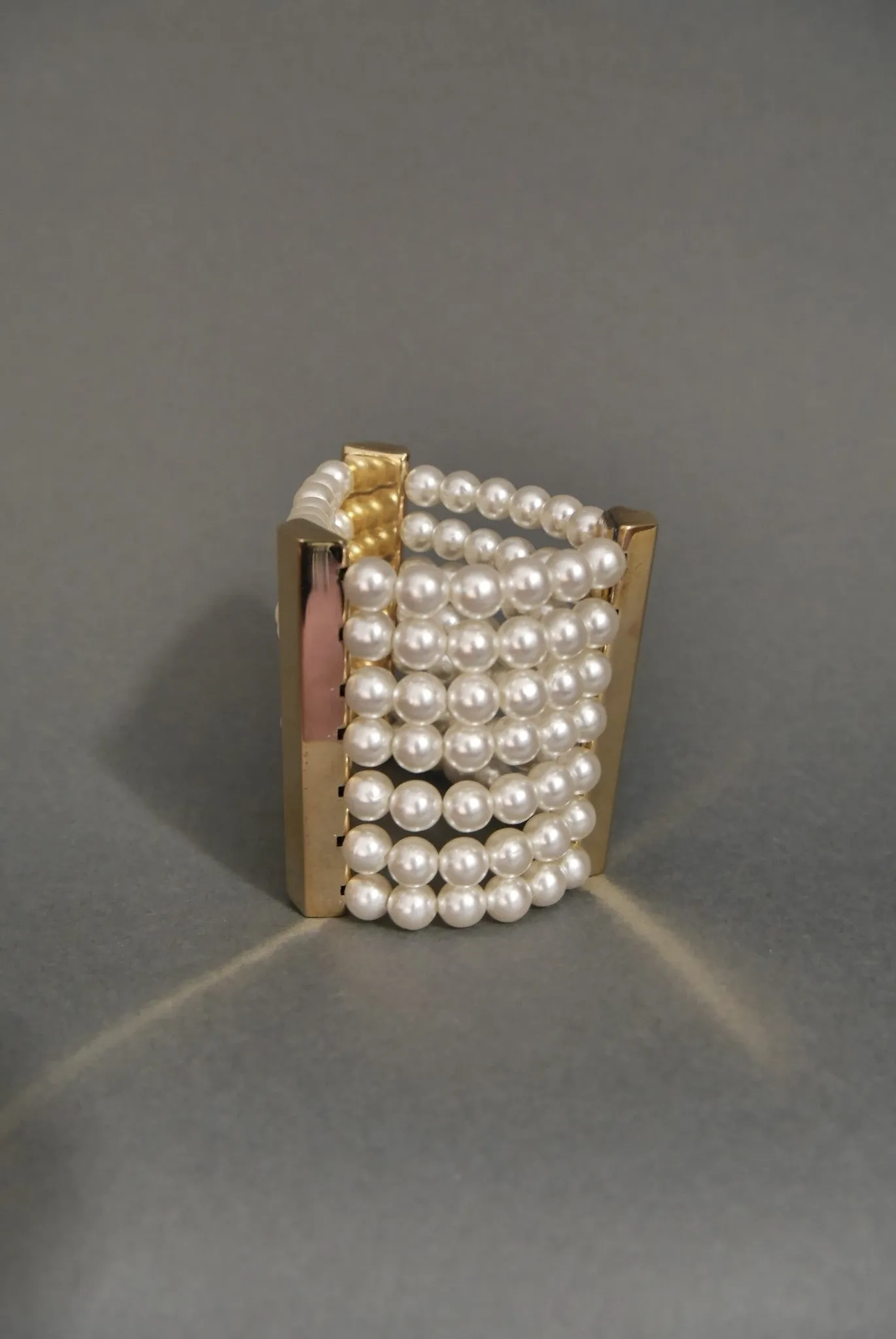 80s Moschino massive pearl cuff