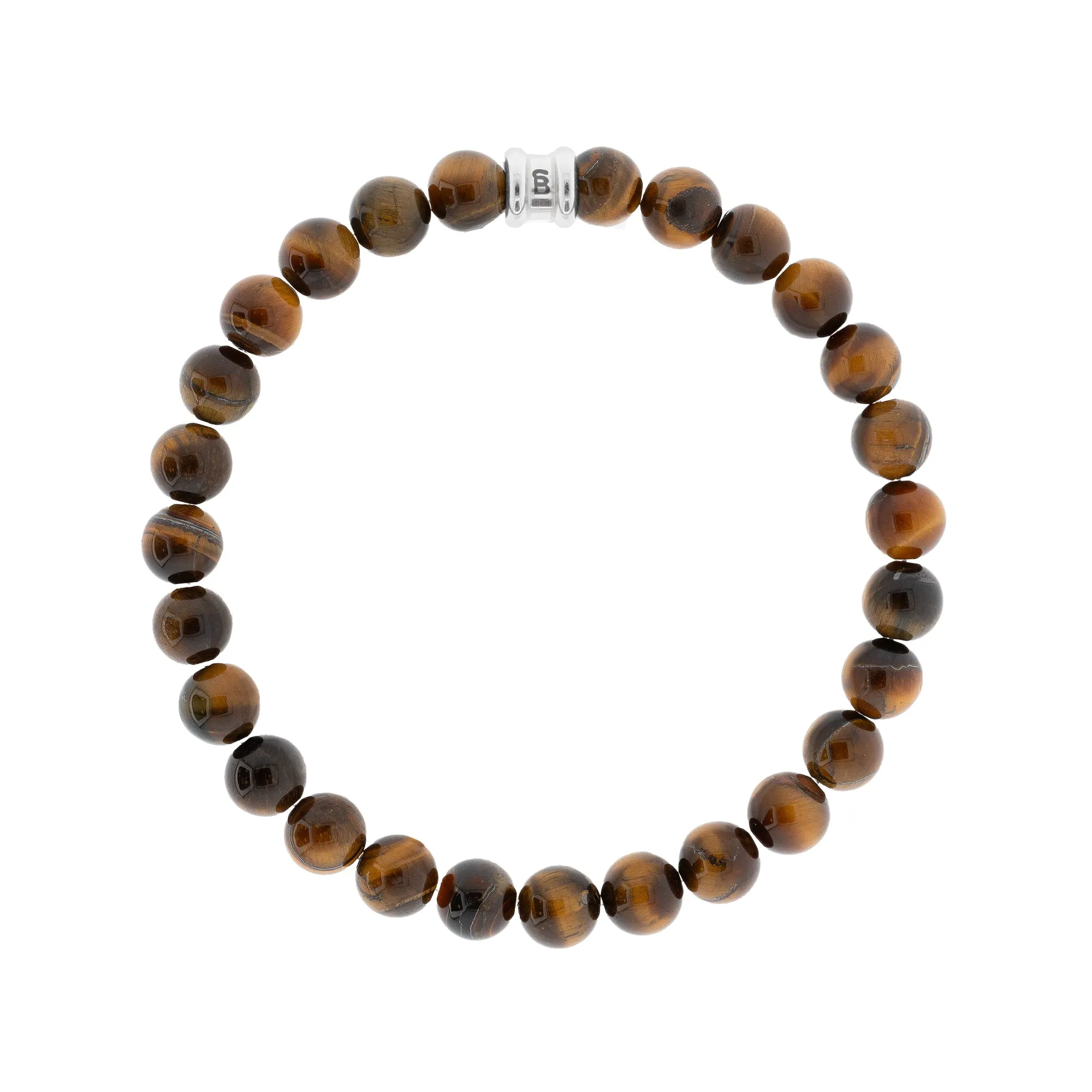 8mm Round Gemstone Bracelet Tiger Eye SBB/013M