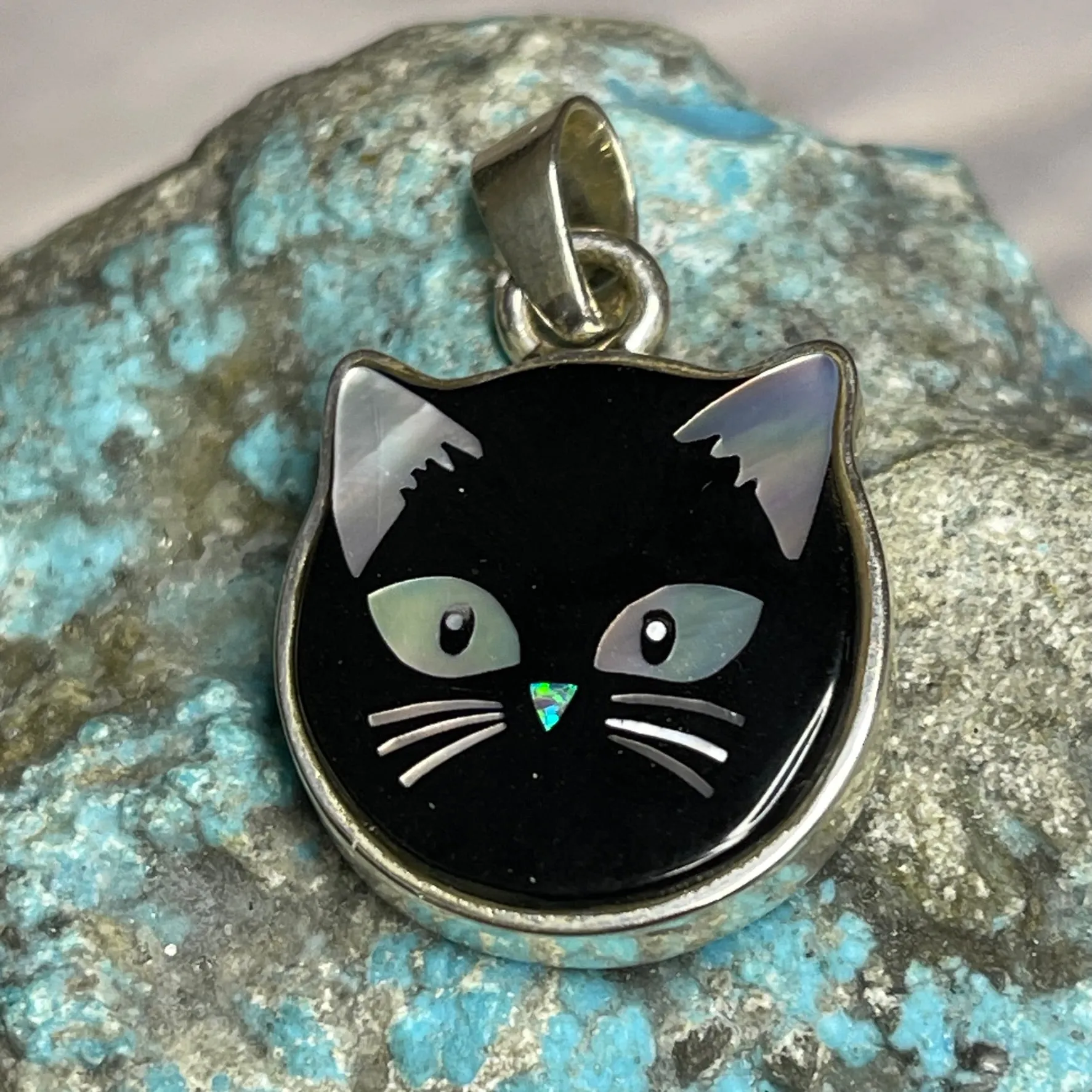 Allie Cats Inlay Pendants