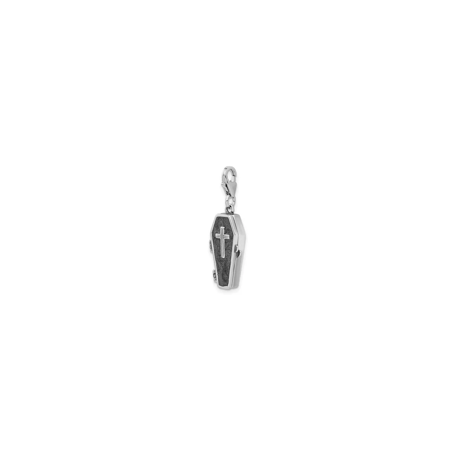 Antique Skeleton-in-Casket Pendant (Silver)