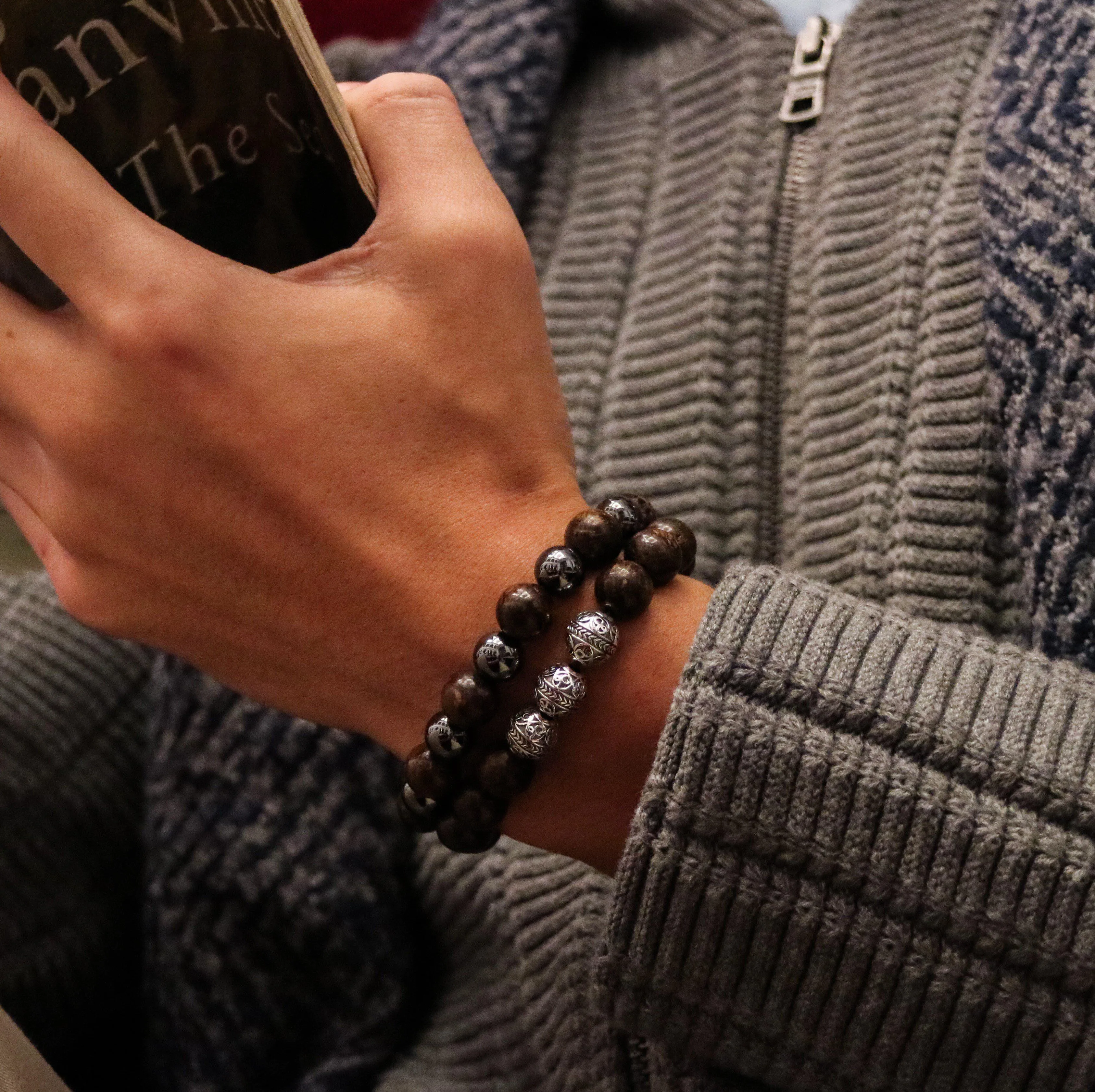 Apollo | Classic Silver Beaded Bracelet