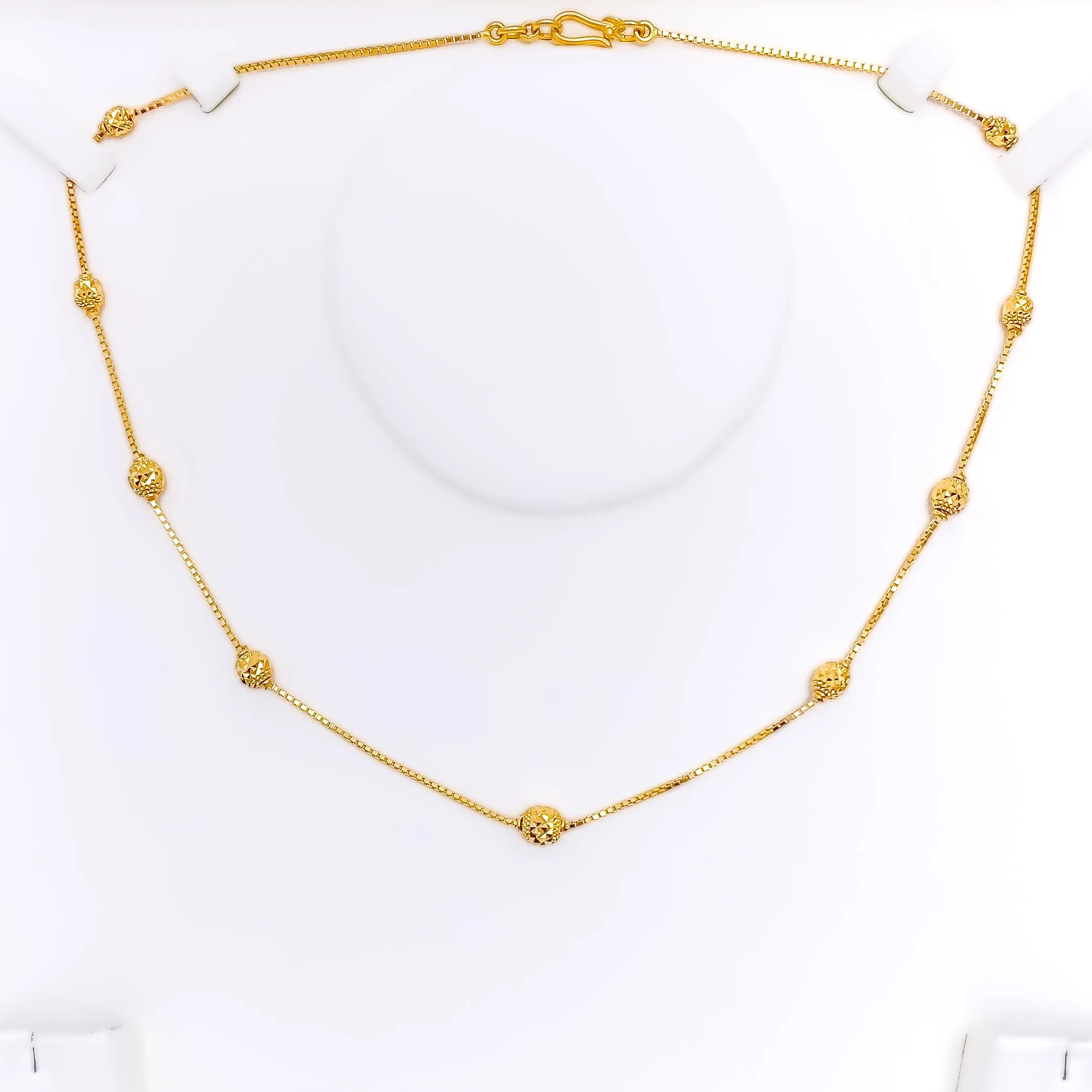 Beaded 22k Gold Necklace