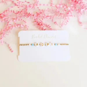 Beaded Blondes | A D Pi Color Sorority Bracelet