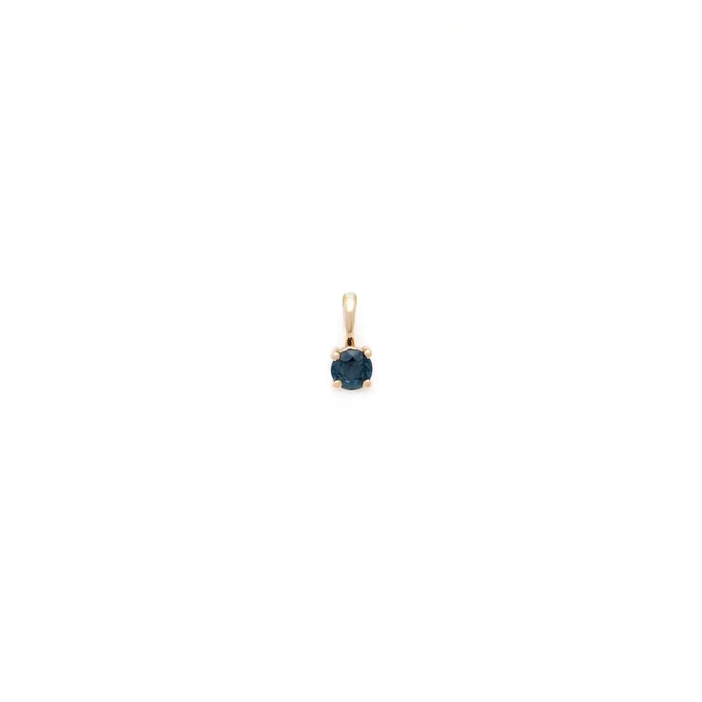 Birthstone Charm | Gold & Sapphire