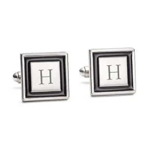 Black Border Cuff Links