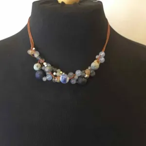 Blue Beaded Necklace