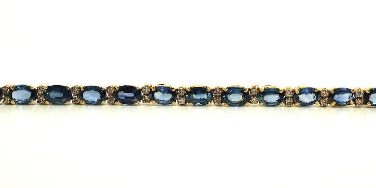 Blue Sapphire & Diamonds Necklace AD No. 0652