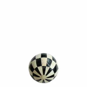 Bone Ball Black and White Medium