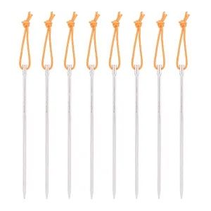 Boundless Voyage Titanium Alloy Tent Pegs 8pcs Camping Tent Stakes Portable Tent Nails for Picnic Hiking Backpacking