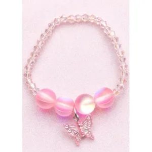 Boutique Holo Pink Crystal Bracelet