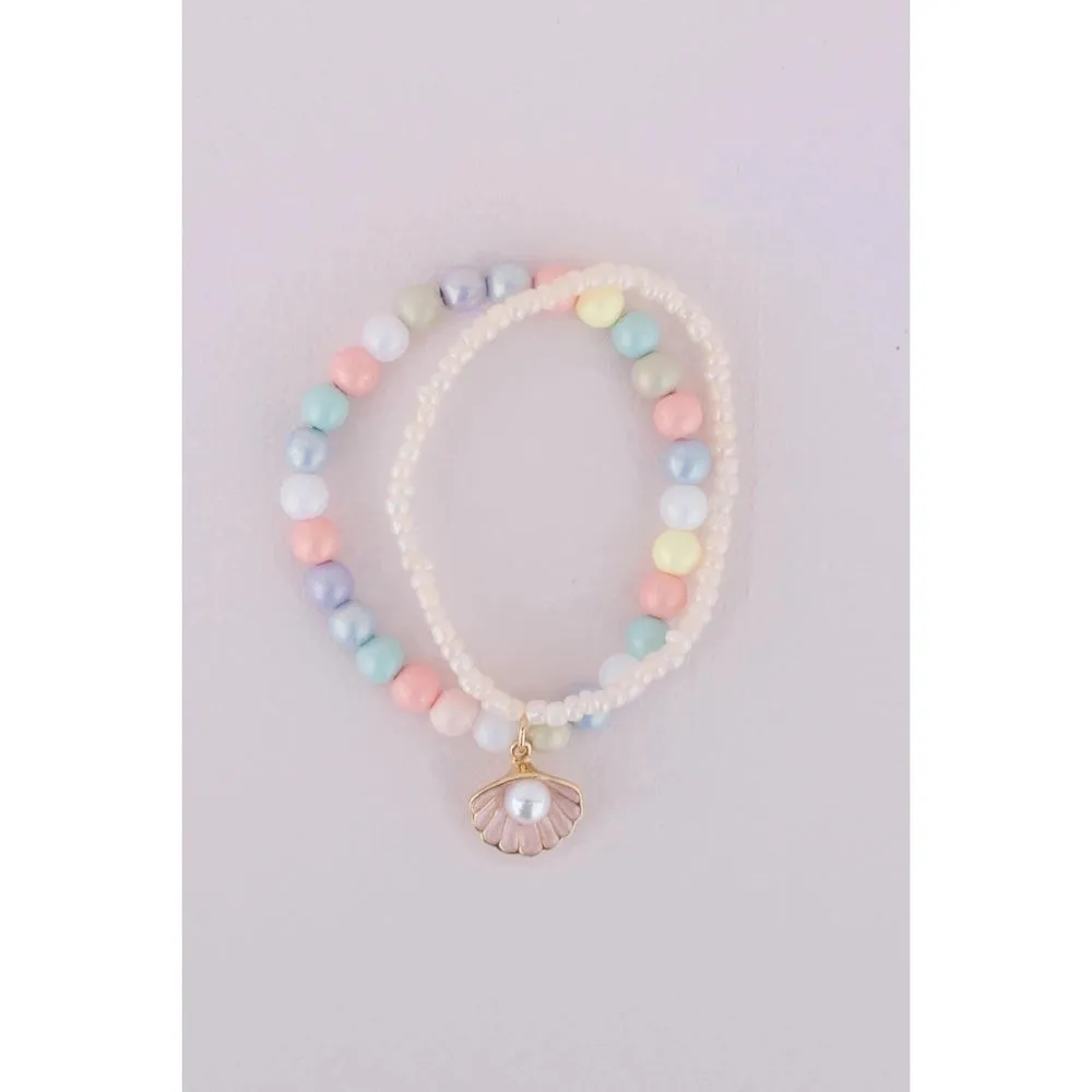 boutique pastel shell bracelet