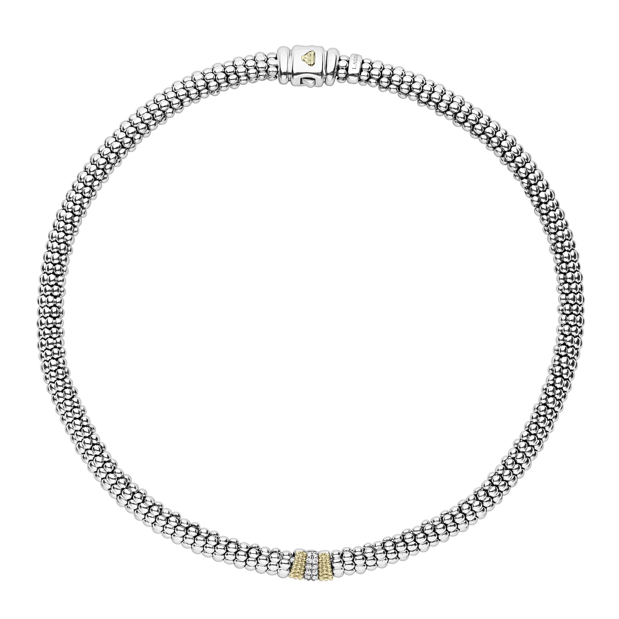 Caviar Lux Single Station Diamond Caviar Necklace