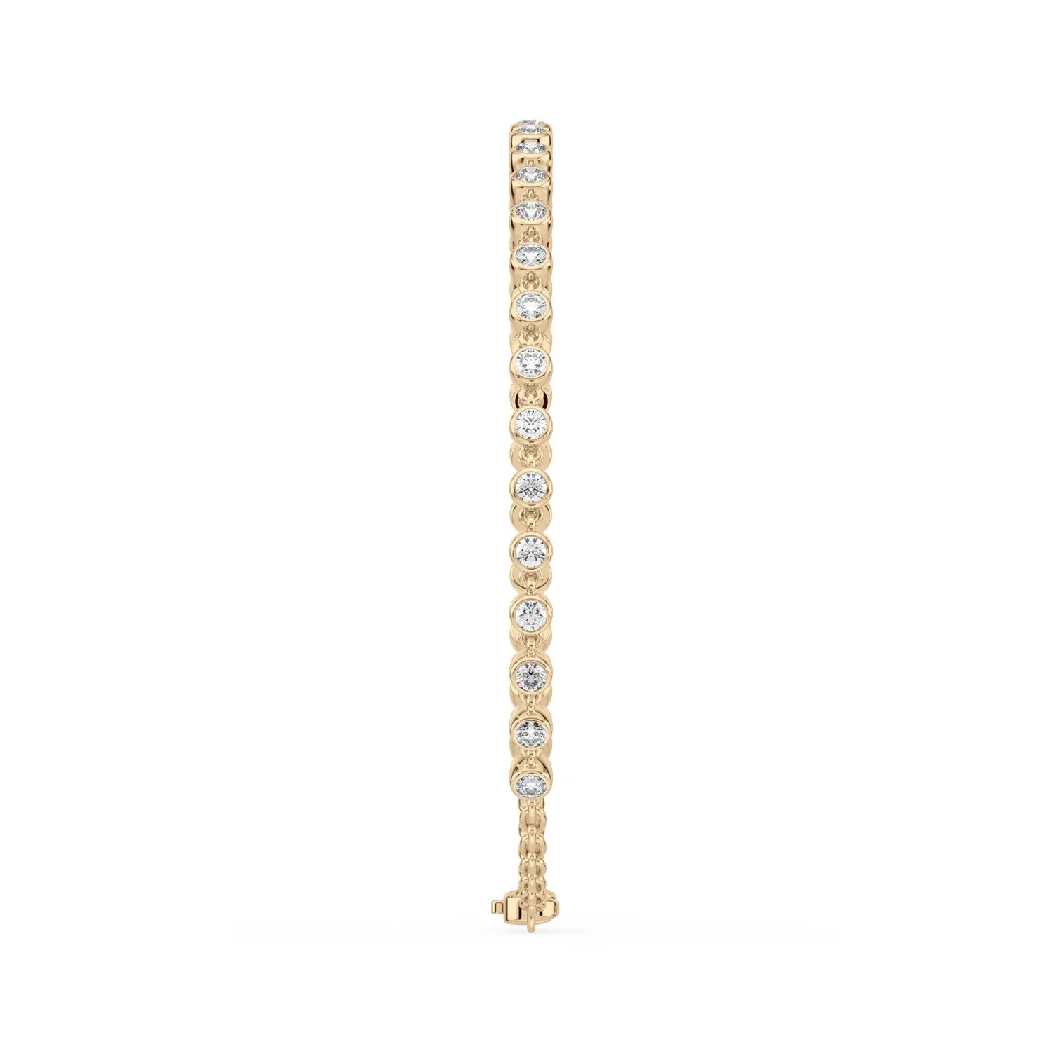 Celebration 9ct Yellow Gold Round Cut 1.50 Carat tw Lab Grown Diamonds Bracelet