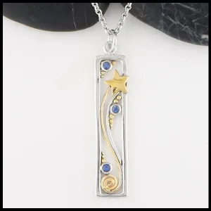 Ceylon Sapphire Shooting Star Pendant