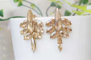 CHAMPAGNE BRIDAL STUDS