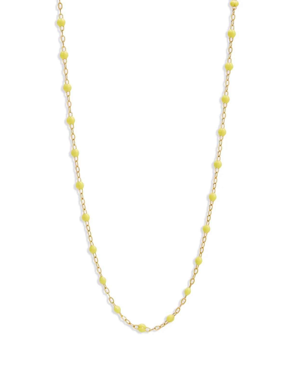 Classic Gigi Mimosa Yellow Gold Necklace