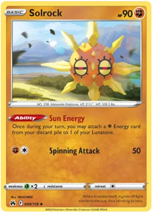 [Collector Troves] Pokemon Sword & Shield Crown Zenith Solrock Card