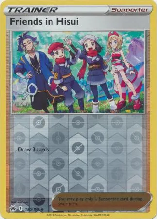 [Collector Troves] Pokemon Sword & Shield Crown Zenith Trainer Friends in Hisui Card