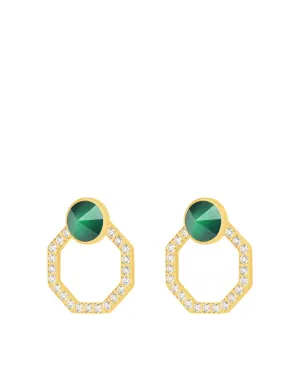 Confidence Starlight Octagon Ħabbata Earring Set, Gold