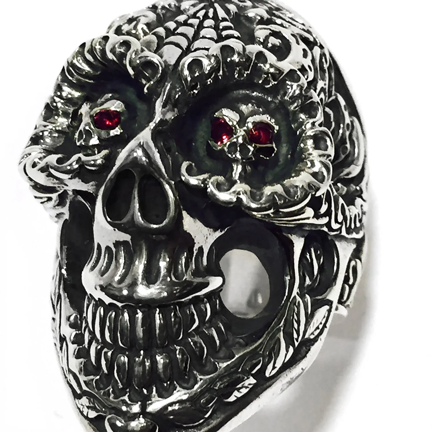 Dia de los Muertos Master Skull Ring Stones