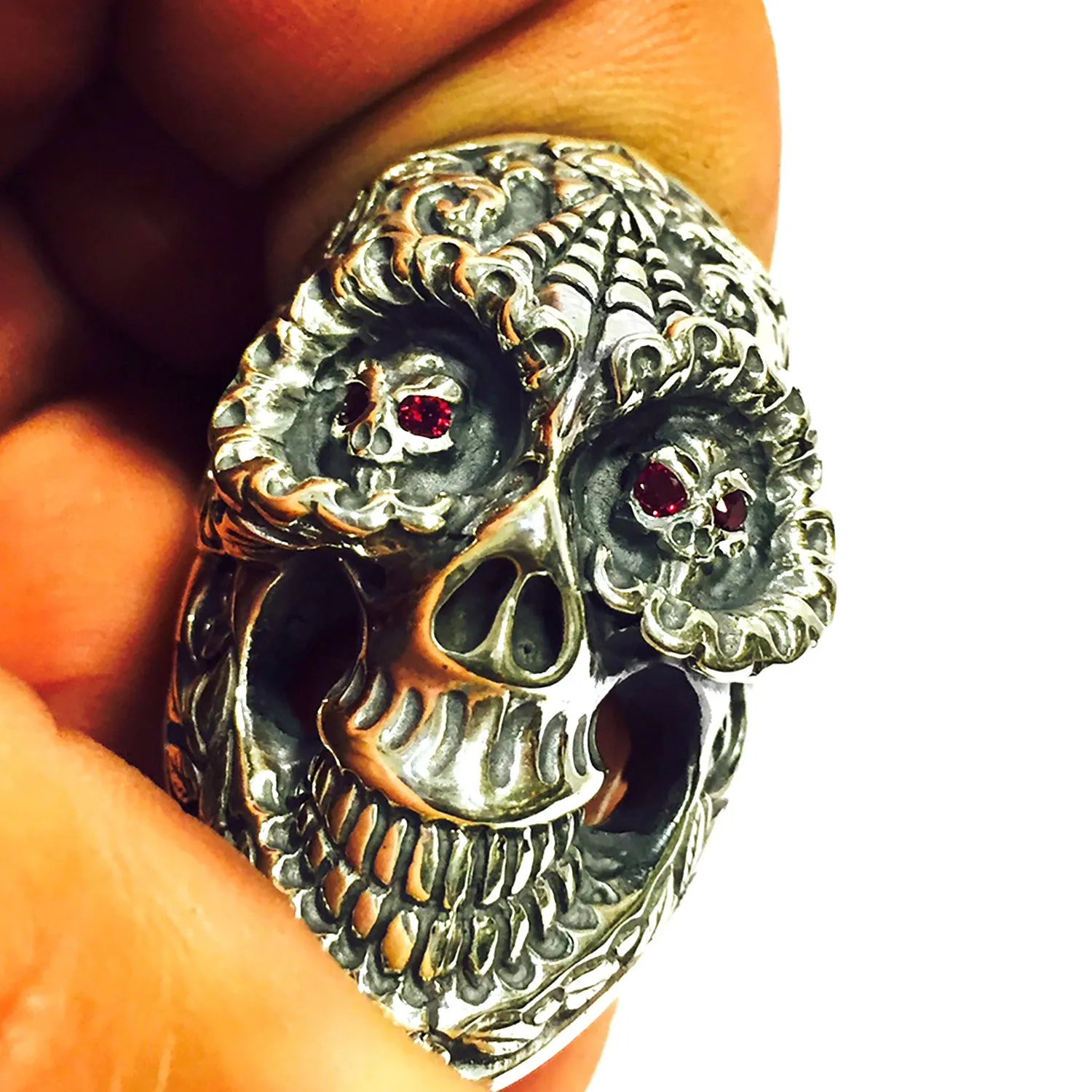 Dia de los Muertos Master Skull Ring Stones