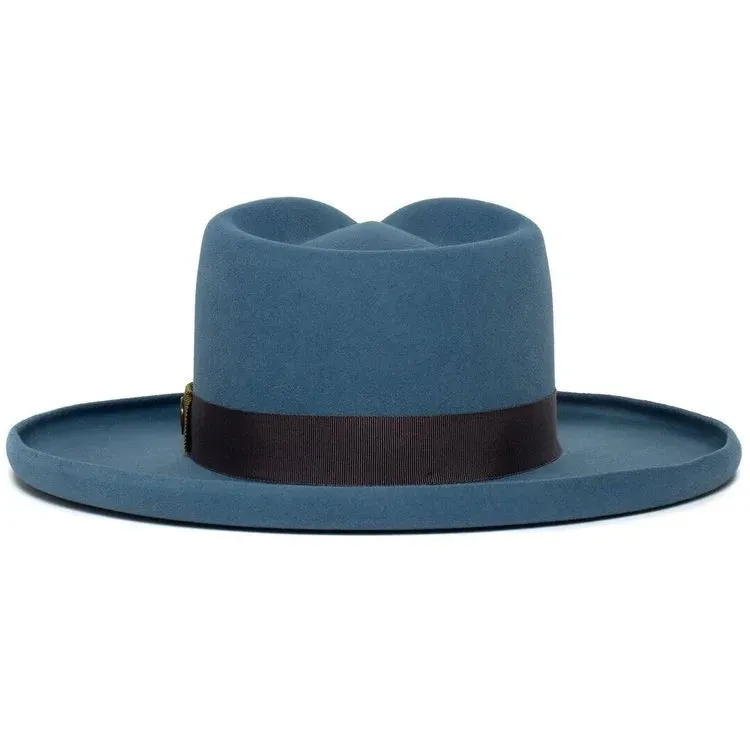 Distinctive Wide Brim Felt Fedora