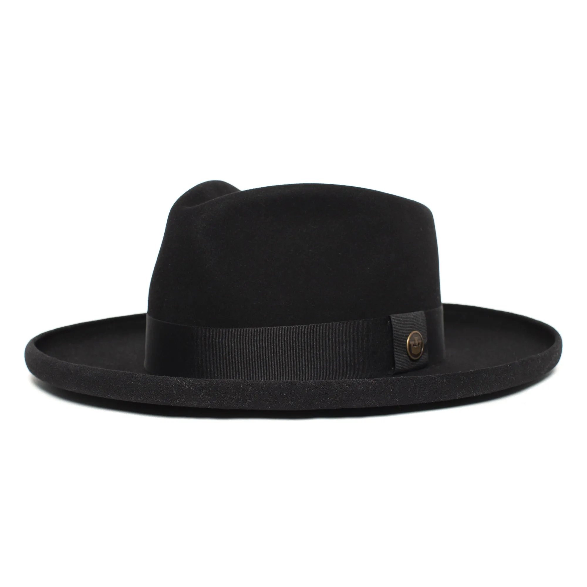 Distinctive Wide Brim Felt Fedora