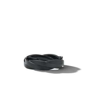 DY Helios Band Ring in Black Titanium