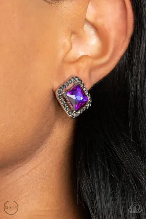 Earrings Cosmic Catwalk - Purple