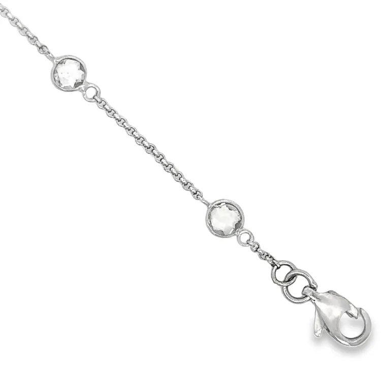 Estate Station Necklace, 18Kt