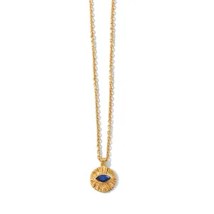 Evil Eye Amulet, Blue Sapphire, Gold