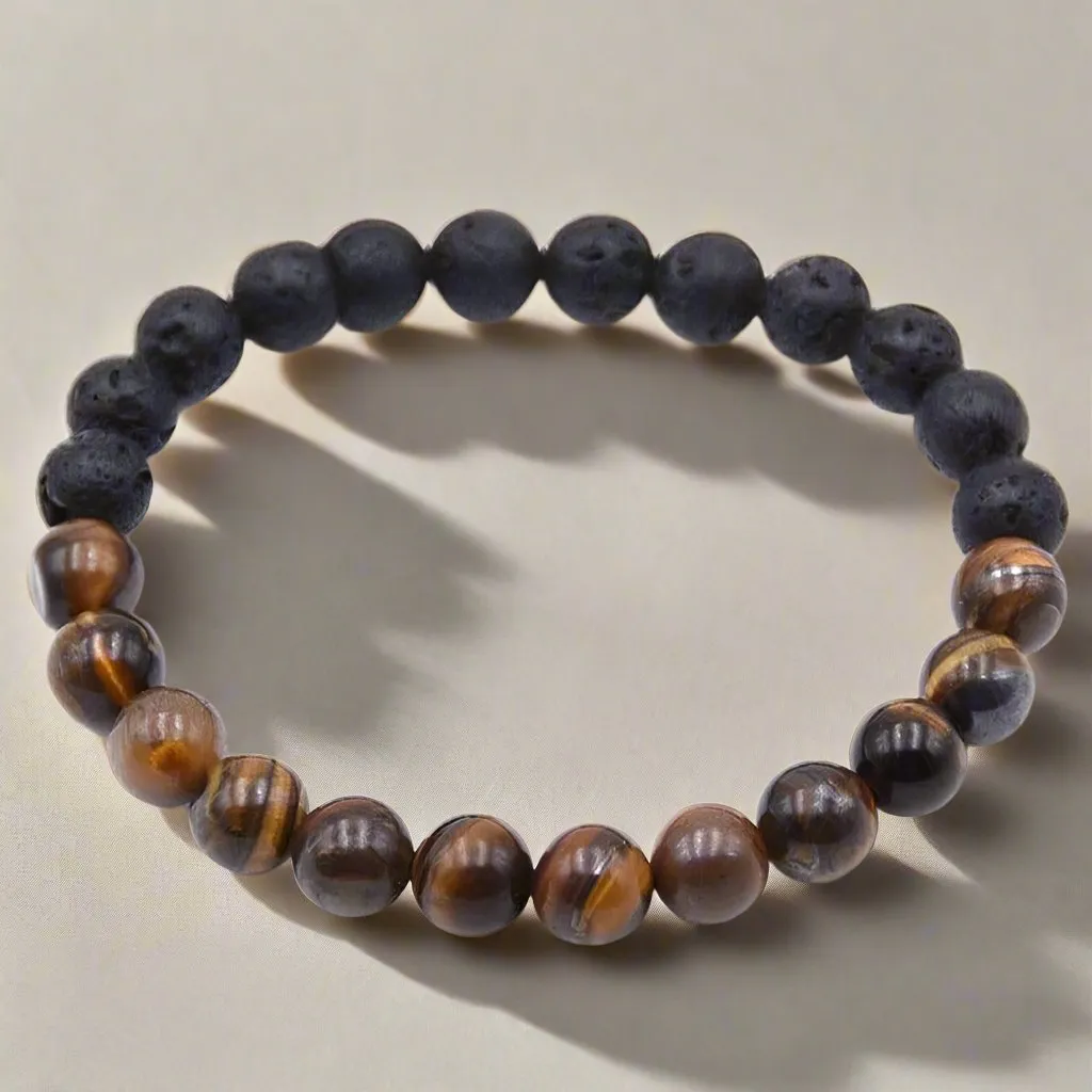 Eye Of The Tiger | Tiger's Eye Crystal Beaded Bracelet – Find Strength and Motivation