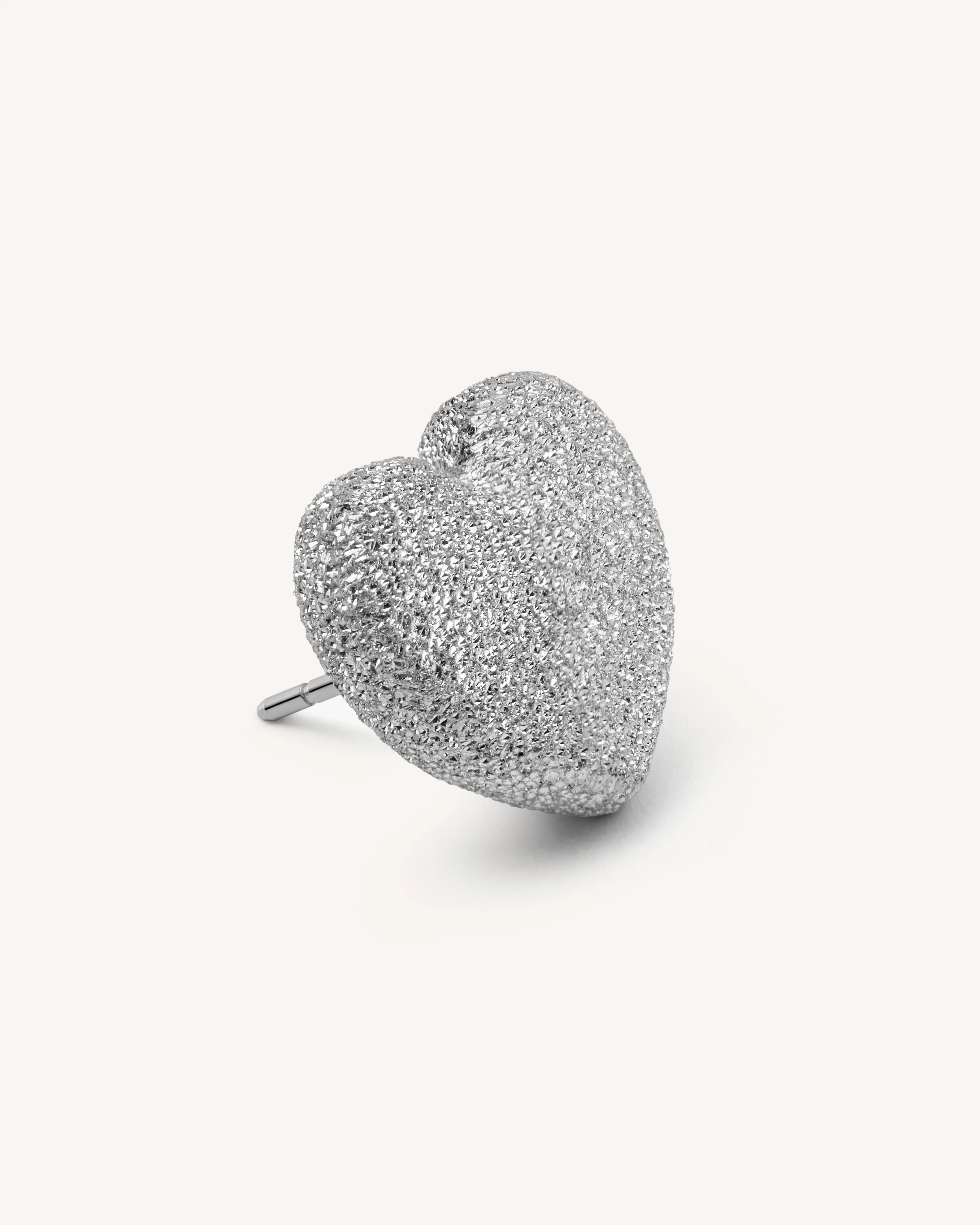 FORTE Got Lucky Florentine Finish Cuore Single Earring