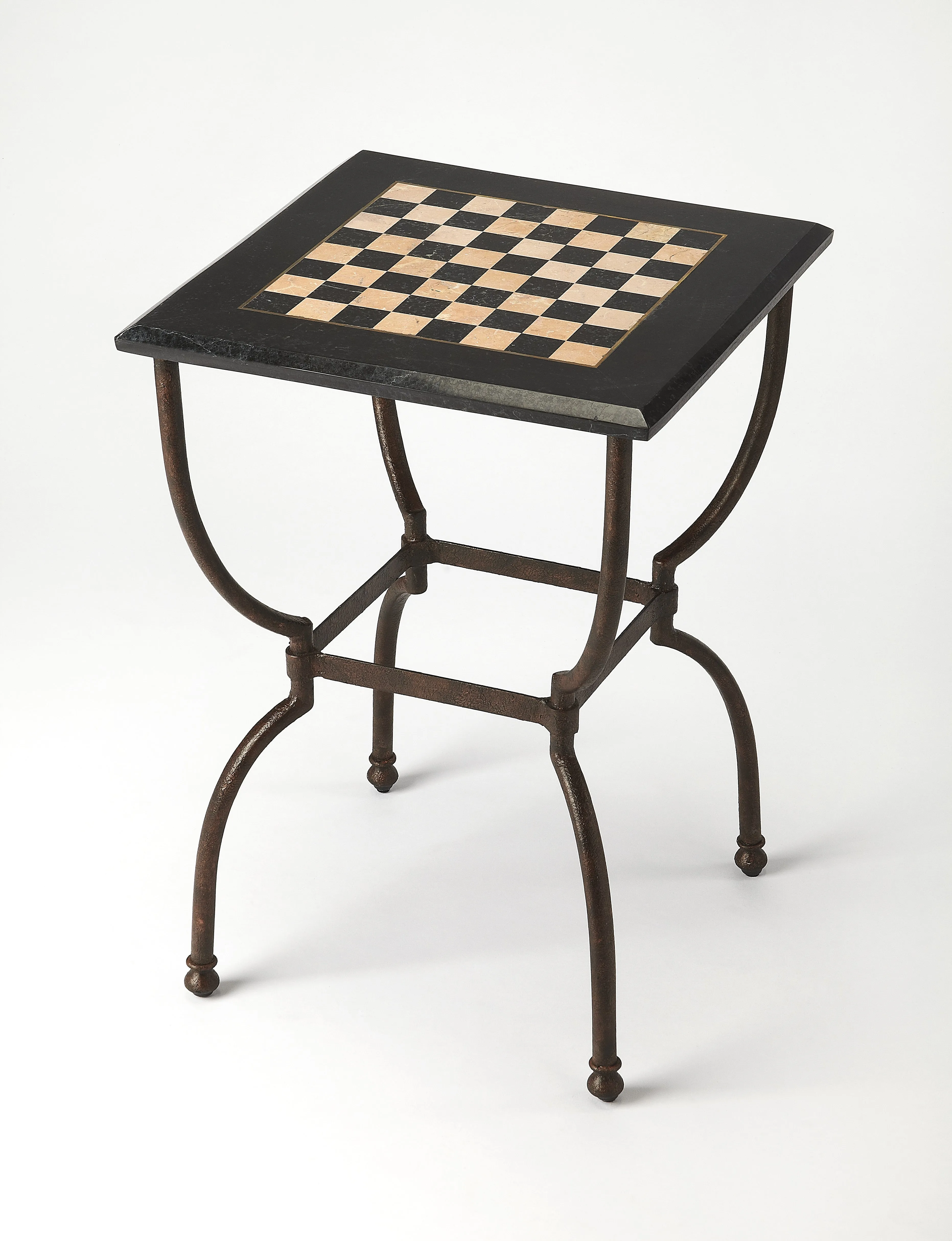 Frankie Fossil Stone Game Table in Multi-Color  6061025