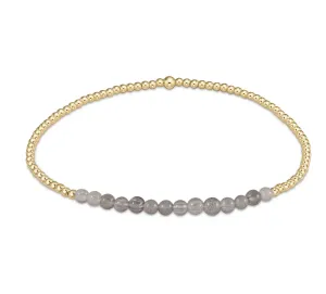 Gold Bliss Bead Bracelet - Labradorite