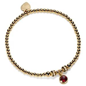 Gold January Birthstone Bracelet