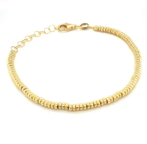 Golden Small Beaded Bracelet