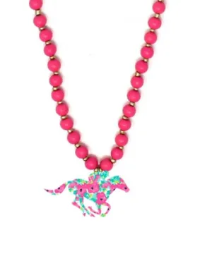 Grace Derby Horse Necklace