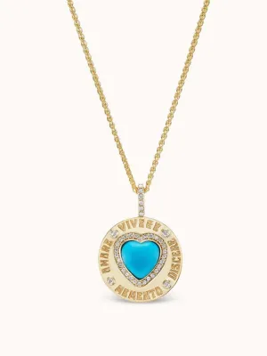 Greek love charm in turquoise