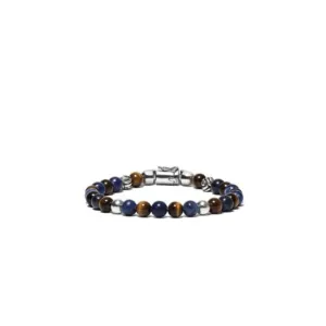 Leather Bead Cord Spirit Mini Mix Sodalite Tigereye Bracelet 189MS