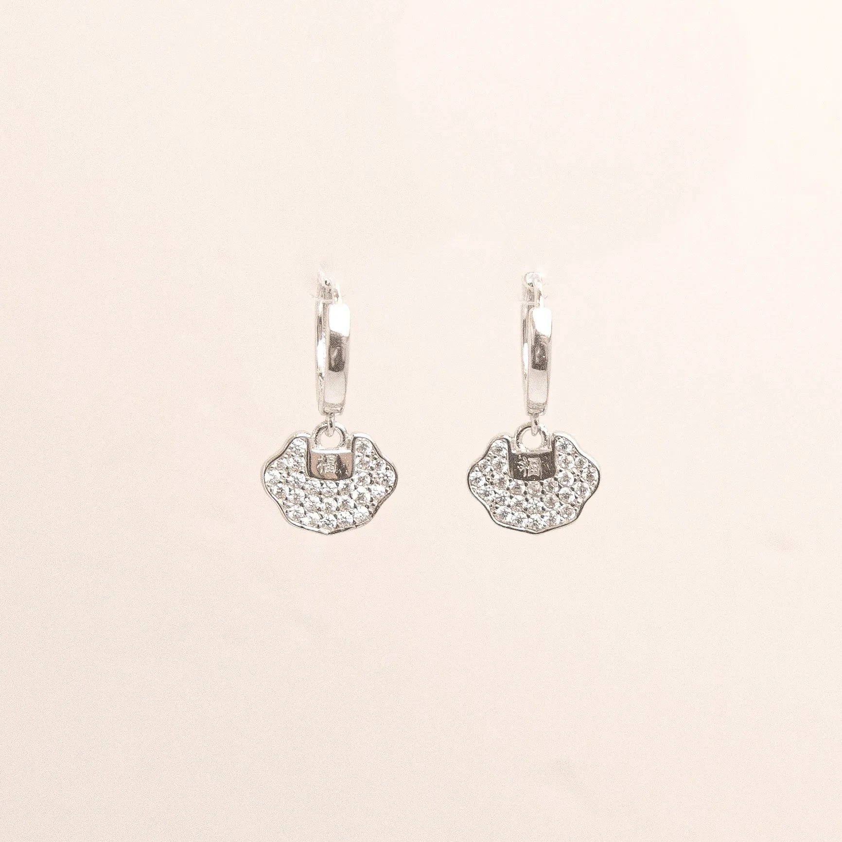 Longevity Lock Huggies Earrings