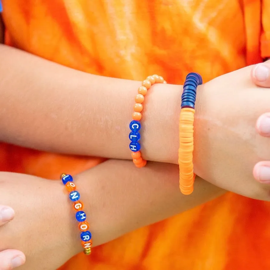 Longhorn Gold Beaded Bracelet