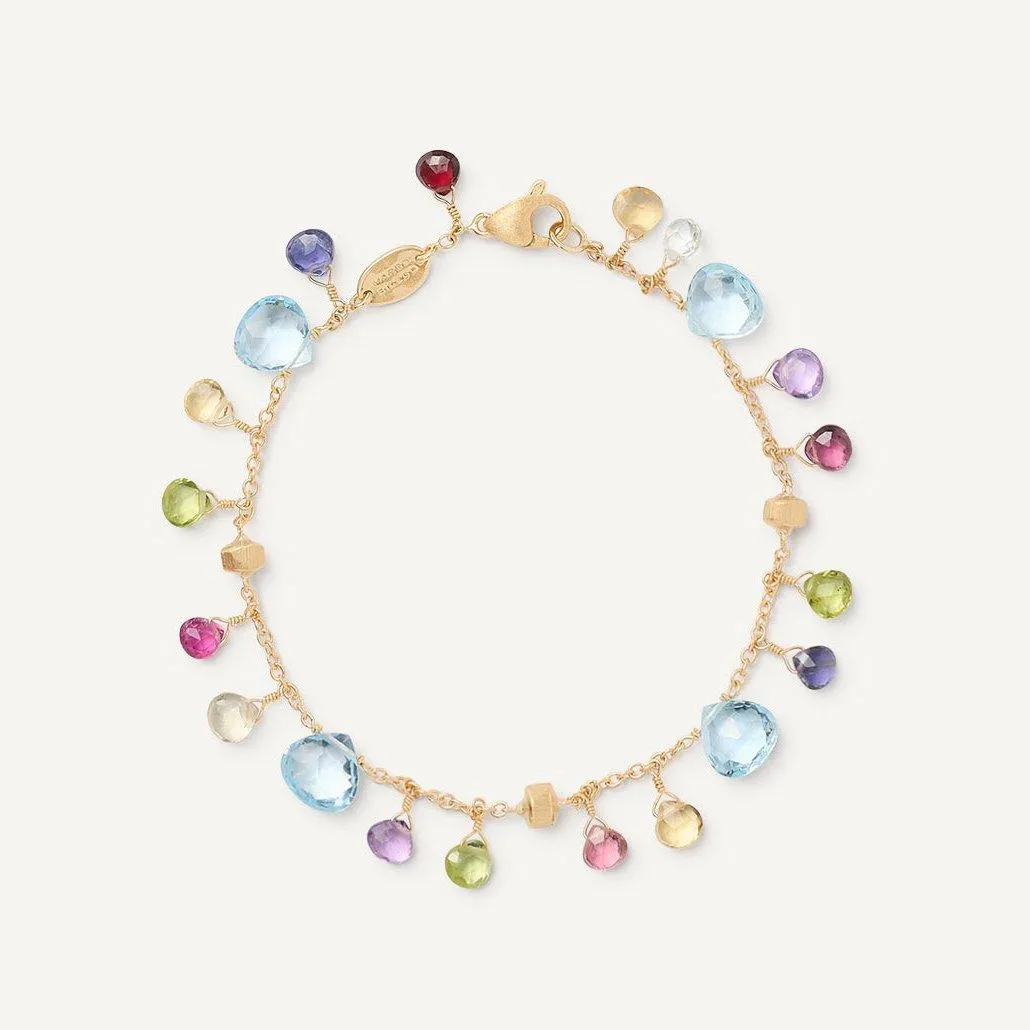 Marco Bicego Paradise 18k Gold Gemstone Bracelet Topaz