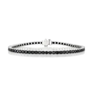 Men's Black Diamond Tennis Bracelet