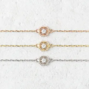 Milgrain Square Bracelet