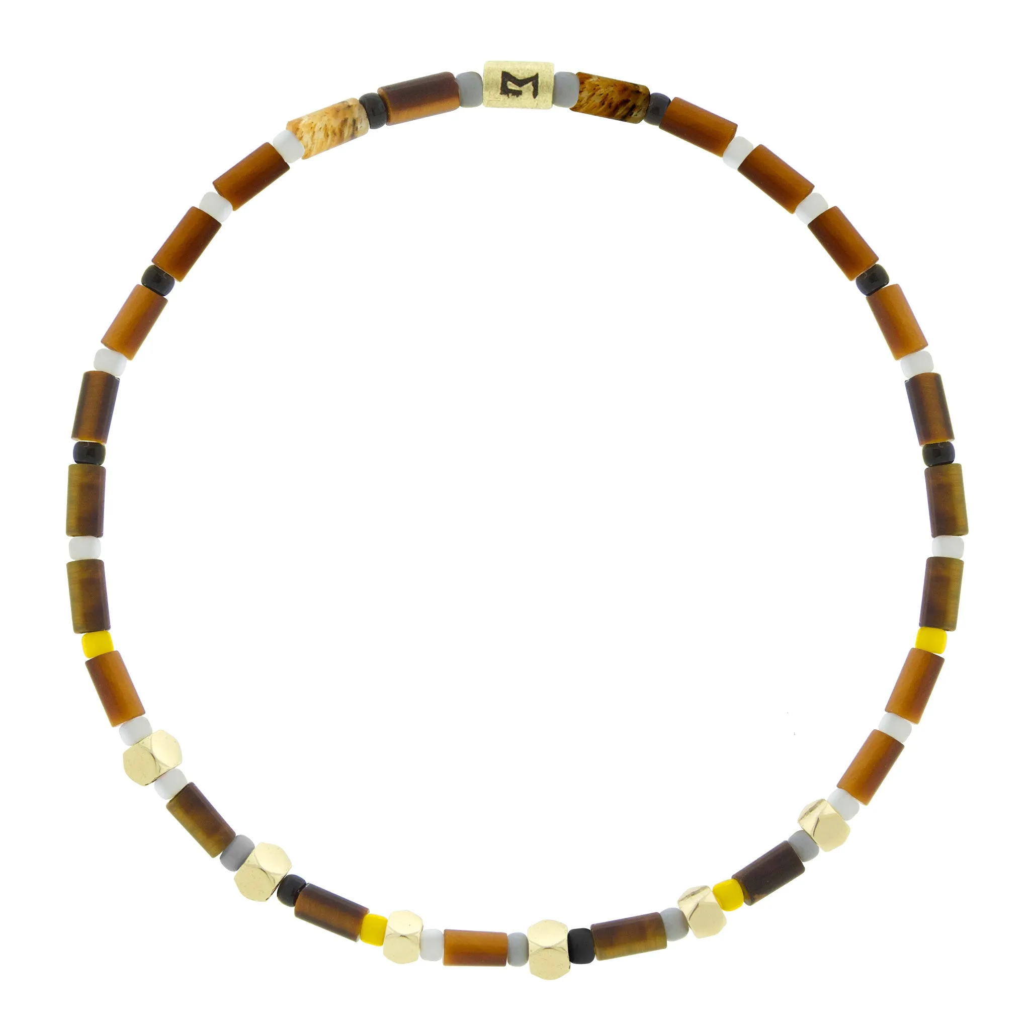 Mini Tetras on Tiger's Eye Beaded Bracelet