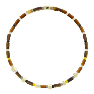 Mini Tetras on Tiger's Eye Beaded Bracelet