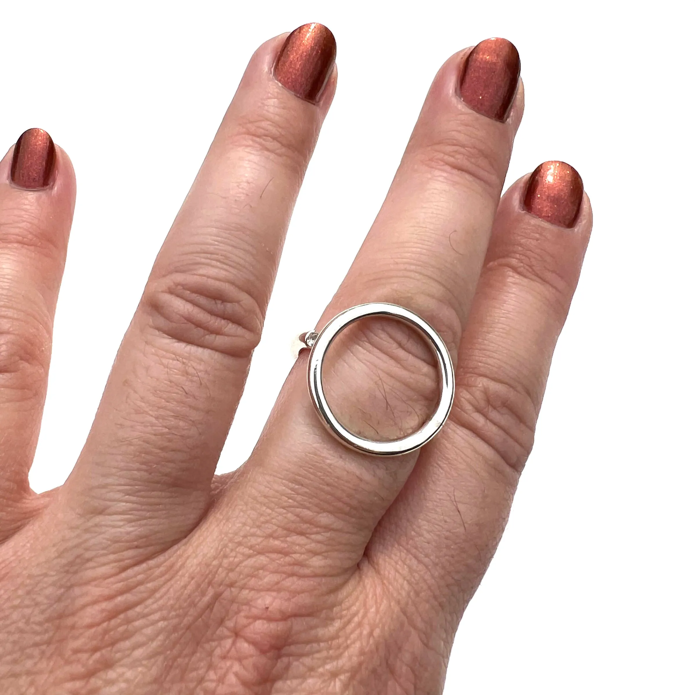 MPR x NU/NUDE Mon Cercle Ring with Stone